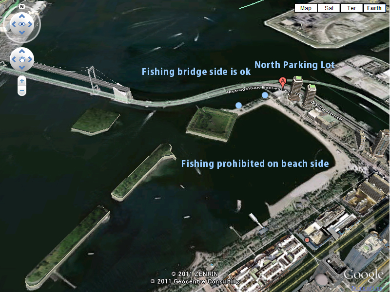 source: Tokyo Fly Fishing & Country Club - Odaiba fishing area