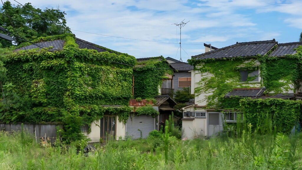 Empty houses in Japan