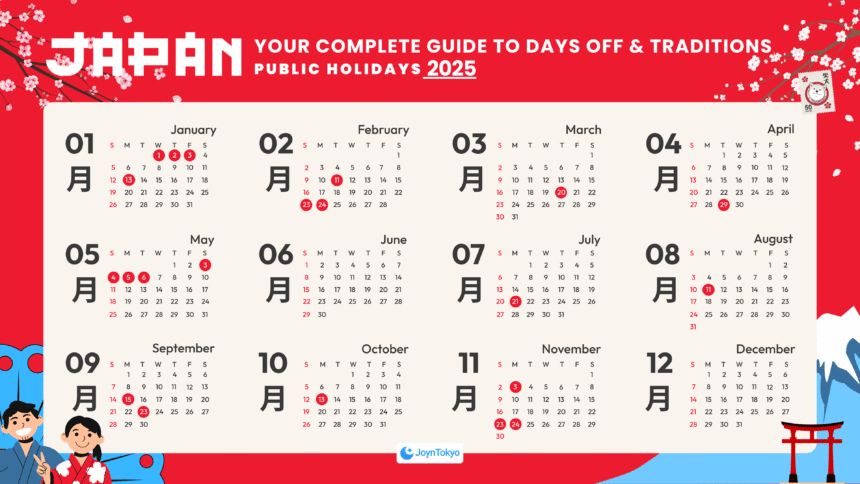 Japanese Public Holidays 2025