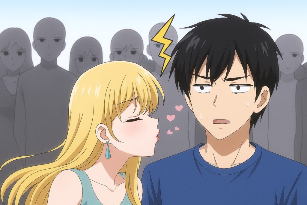 kissing in public is still uncommon in japan