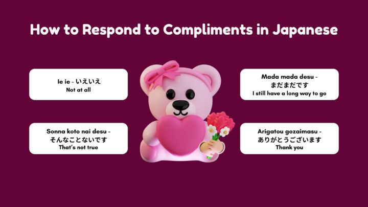 How to respond to compliments in Japanese