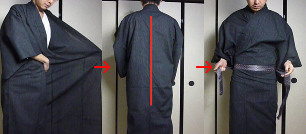 first layer of a kimono for men