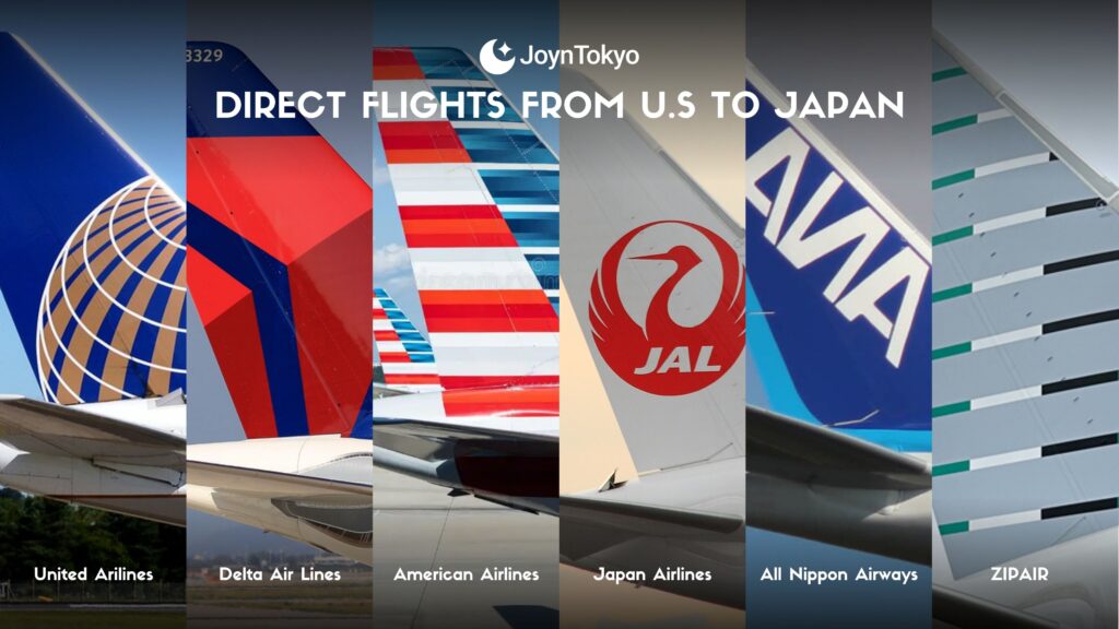flights from US to Japan