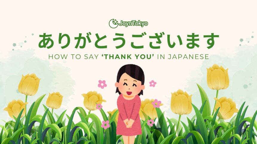 how to say thank you in japanese